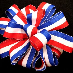 Polyester RWB ribbon wholesale registration