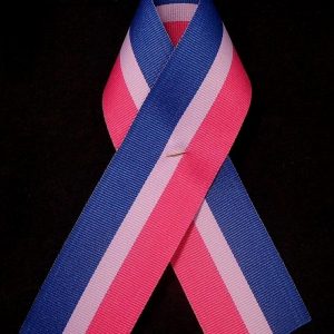 Bisexual pride ribbon