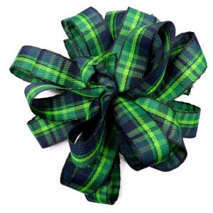 woven plaid ribbon