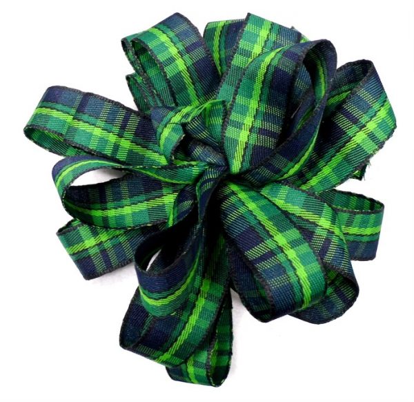 woven plaid ribbon