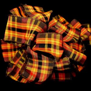 autumn plaid ribbon