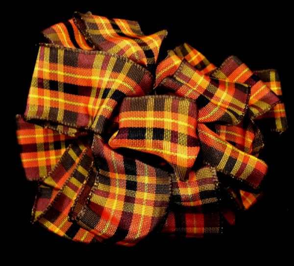 autumn plaid ribbon