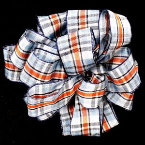 woven plaid ribbon