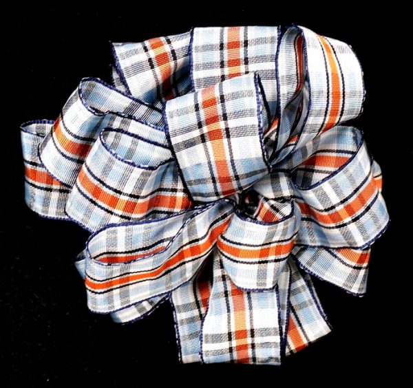 woven plaid ribbon