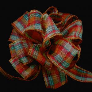 fall plaid ribbon