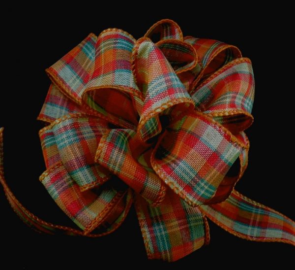 fall plaid ribbon