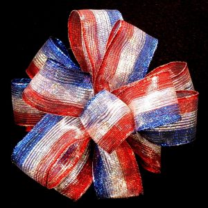 sheer patriotic ribbon