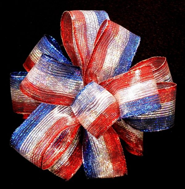 sheer patriotic ribbon