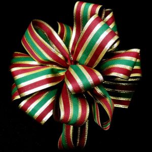 burgundy christmas ribbon