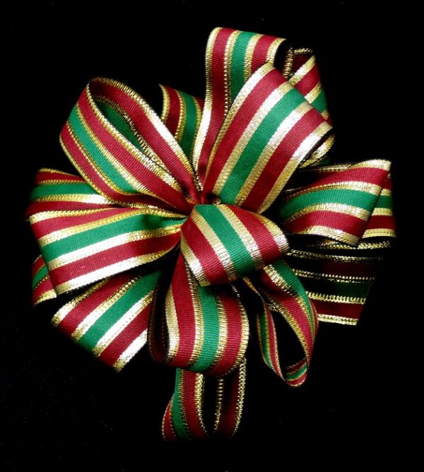 burgundy christmas ribbon