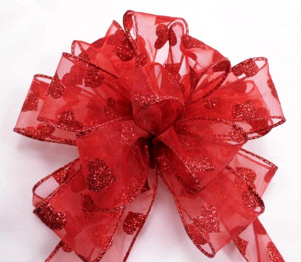 Wired Sheer Glitter Hearts - Image 3