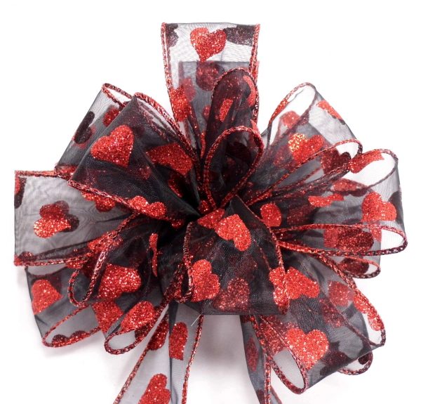 Wired Sheer Glitter Hearts - Image 2