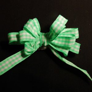 Wired gingham Check Ribbon