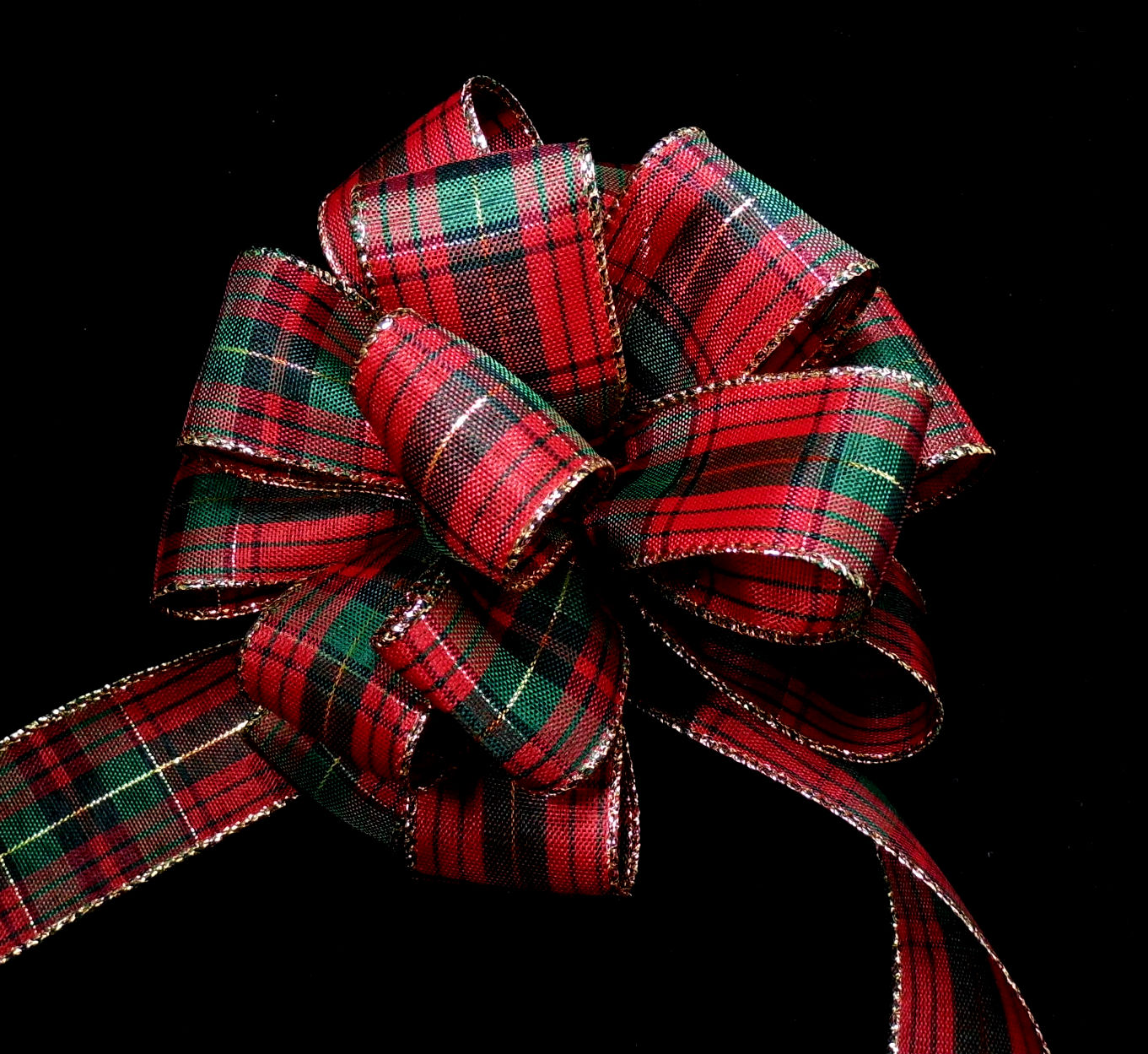 Wired Glitter Plaid Ribbon from American Ribbon Inc.
