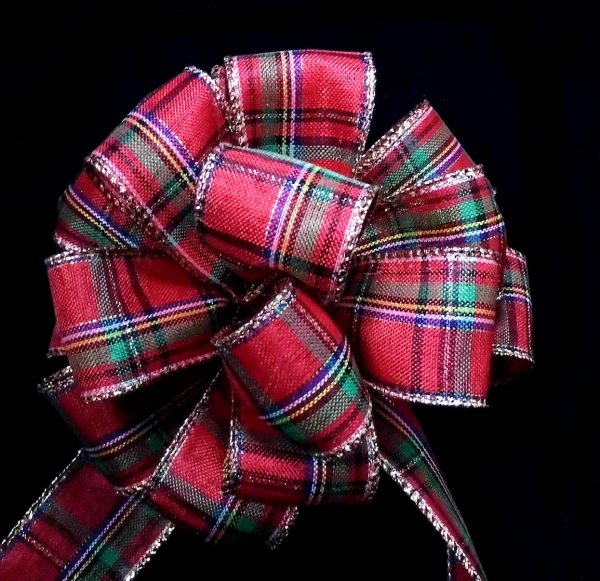 wired Traditional Plaid Ribbon