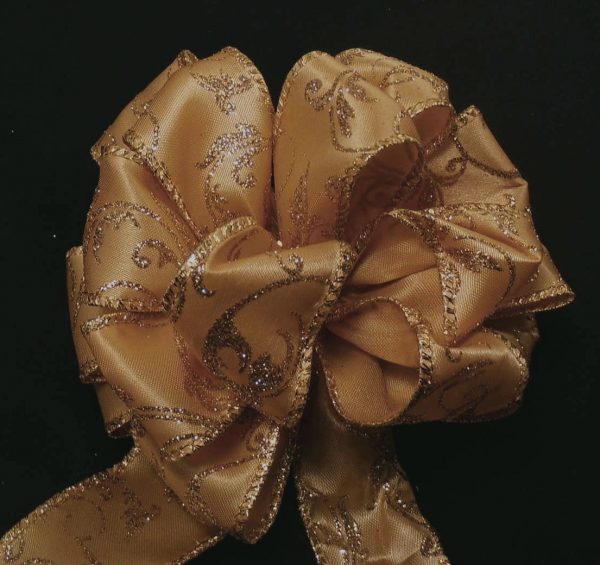 Wired Brocade Ribbon