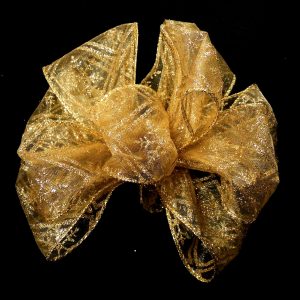 Sheer snowflake ribbon