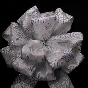 glitter snowflake ribbon