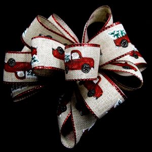christmas truck ribbon