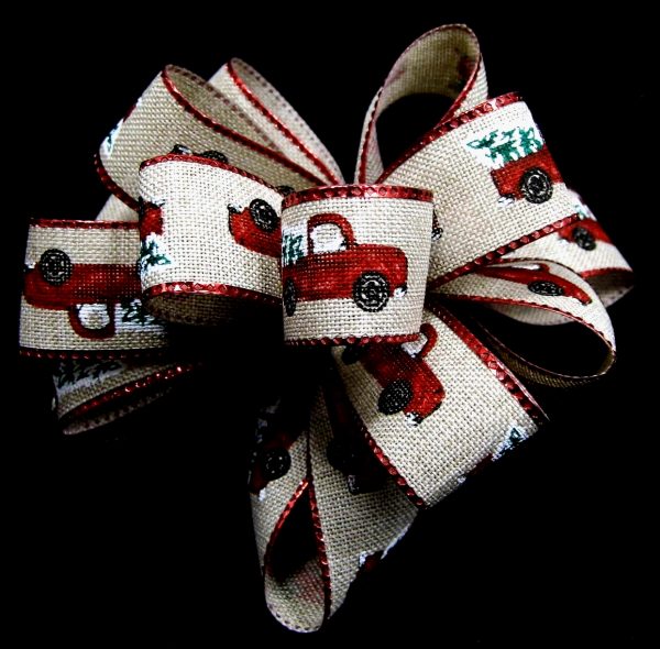 christmas truck ribbon