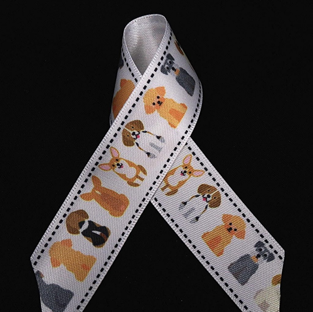 Assorted Dogs Ribbon from American Ribbon Manufacturers - Ribbon Safety Tips Dogs