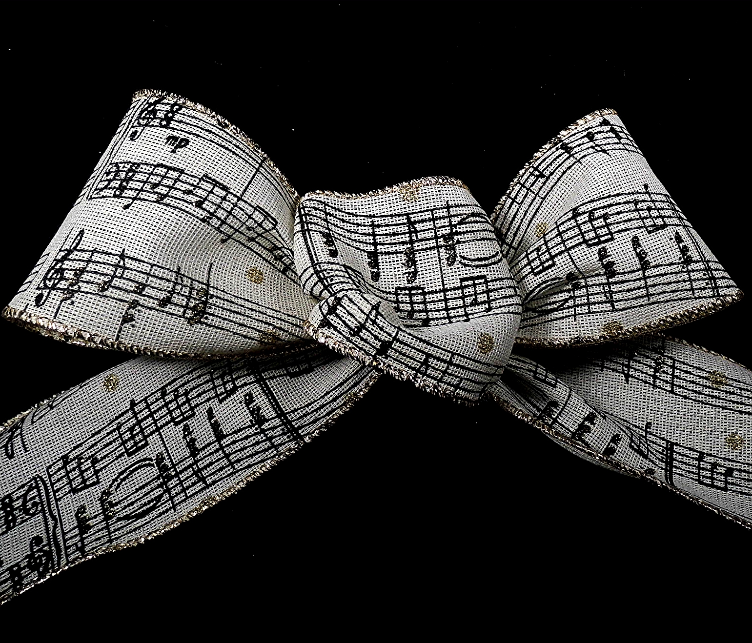 2 Inch Music Ribbon Music Notes Ribbon Edge Ribbon For Hair Bows