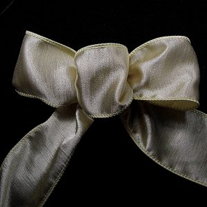 wired beige ribbon