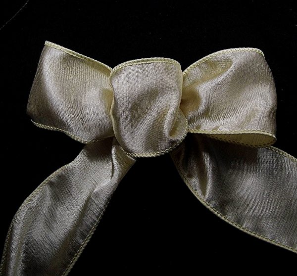 wired beige ribbon