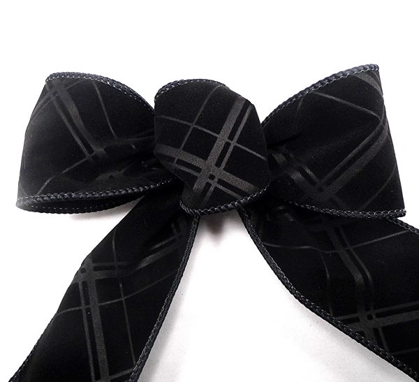 velvet plaid ribbon