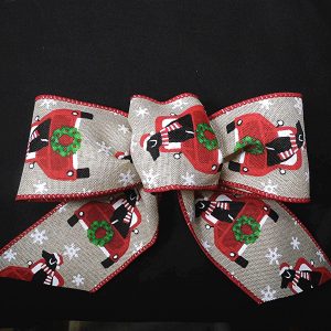 christmas dog ribbon