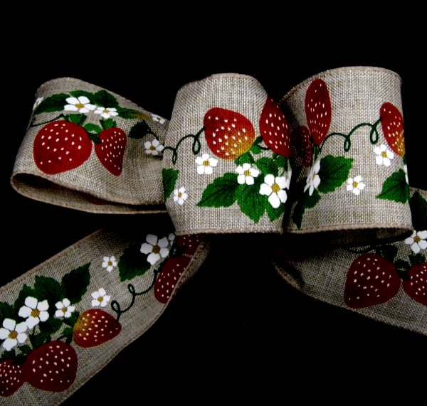 wired strawberry ribbon