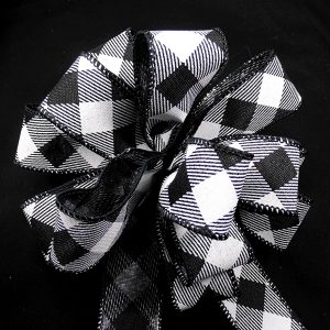 diagonal check ribbon