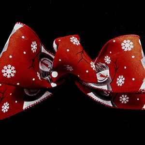 wired snowmen ribbon