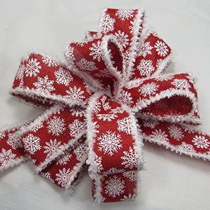wired snowflakes ribbon