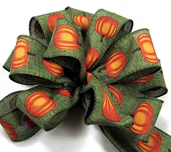 Wired Linen Pumpkins - Image 2