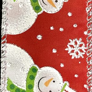 wired snowmen ribbon