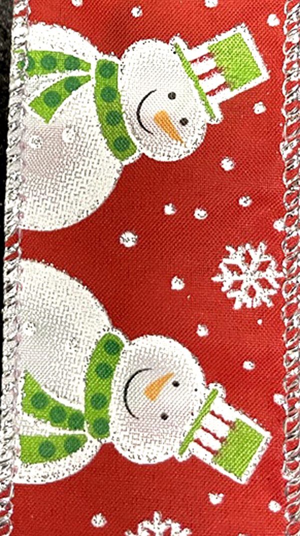 wired snowmen ribbon