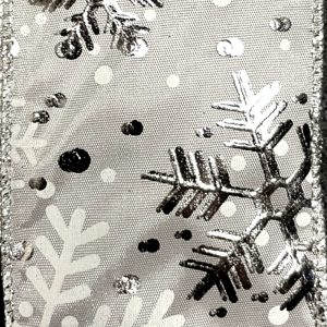 ssheer snowflake ribbon