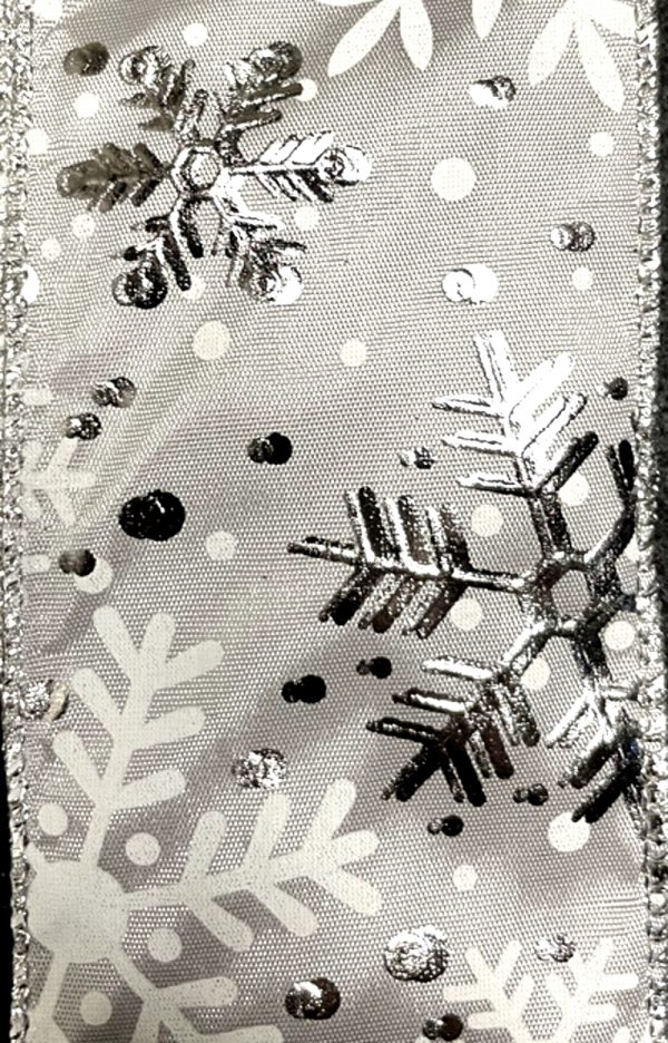 ssheer snowflake ribbon