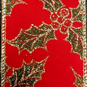 wired holly ribbon