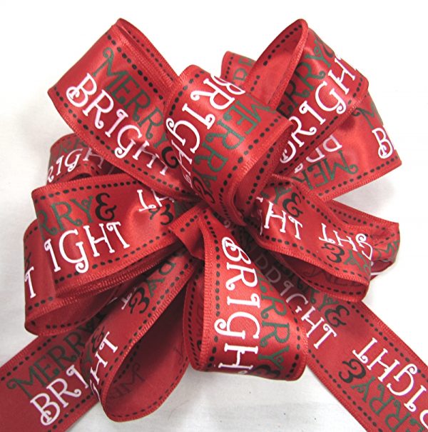 christmas satin ribbon