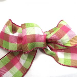 spring plaid ribbon