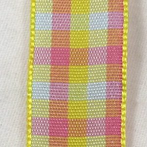 pastel plaid ribbon