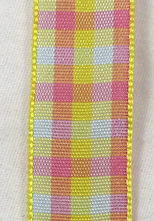 pastel plaid ribbon