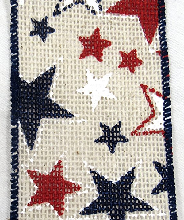 burlap Star ribbon