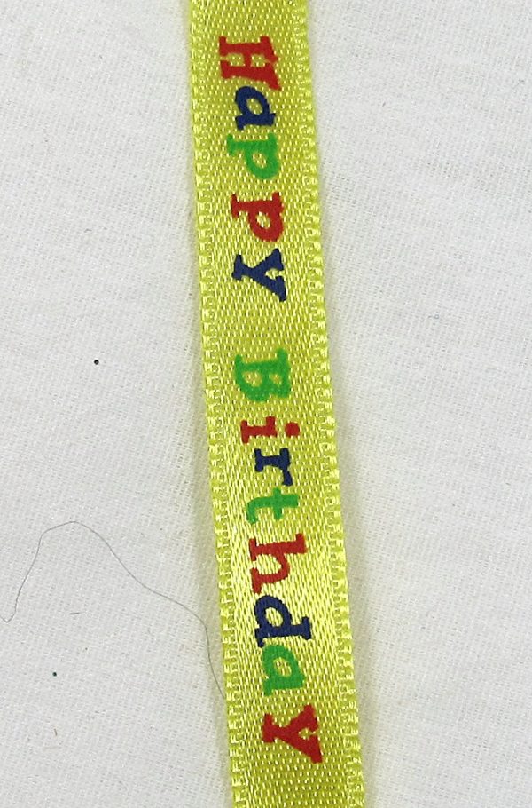 thin happy birthday ribbon