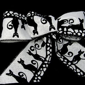 black cat ribbon