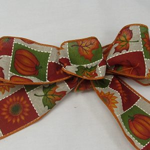 wired autumn ribbon