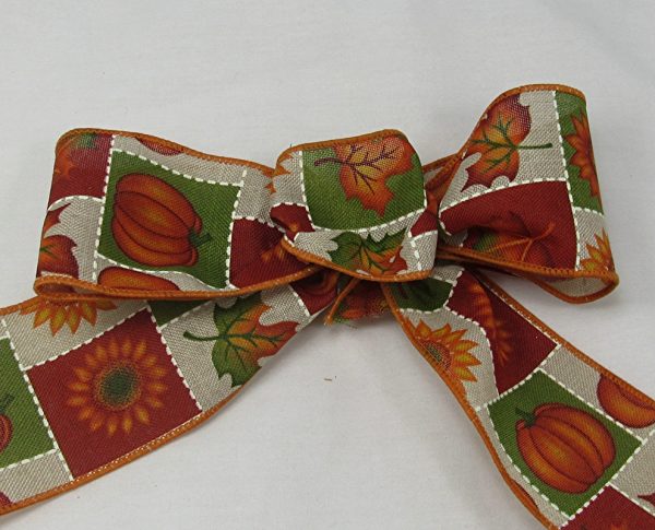 wired autumn ribbon