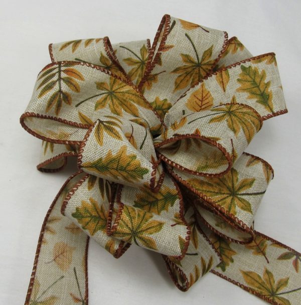 Wired Metallic Embossed Leaves - Image 2